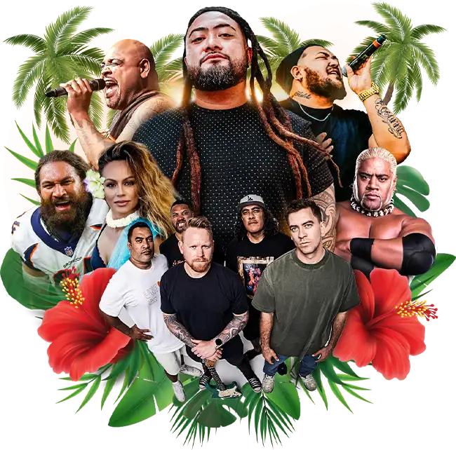 J Boog, Fiji, Spawnbreezie, L.A.B perform live May 18th 2024 in Adelanto California at the 3rd annual Mayjah Vibes Polynesian Culture and Music Festival with Special guest. Rikishi and Domata Peko join as they receive a Lifetime Achievement Award.